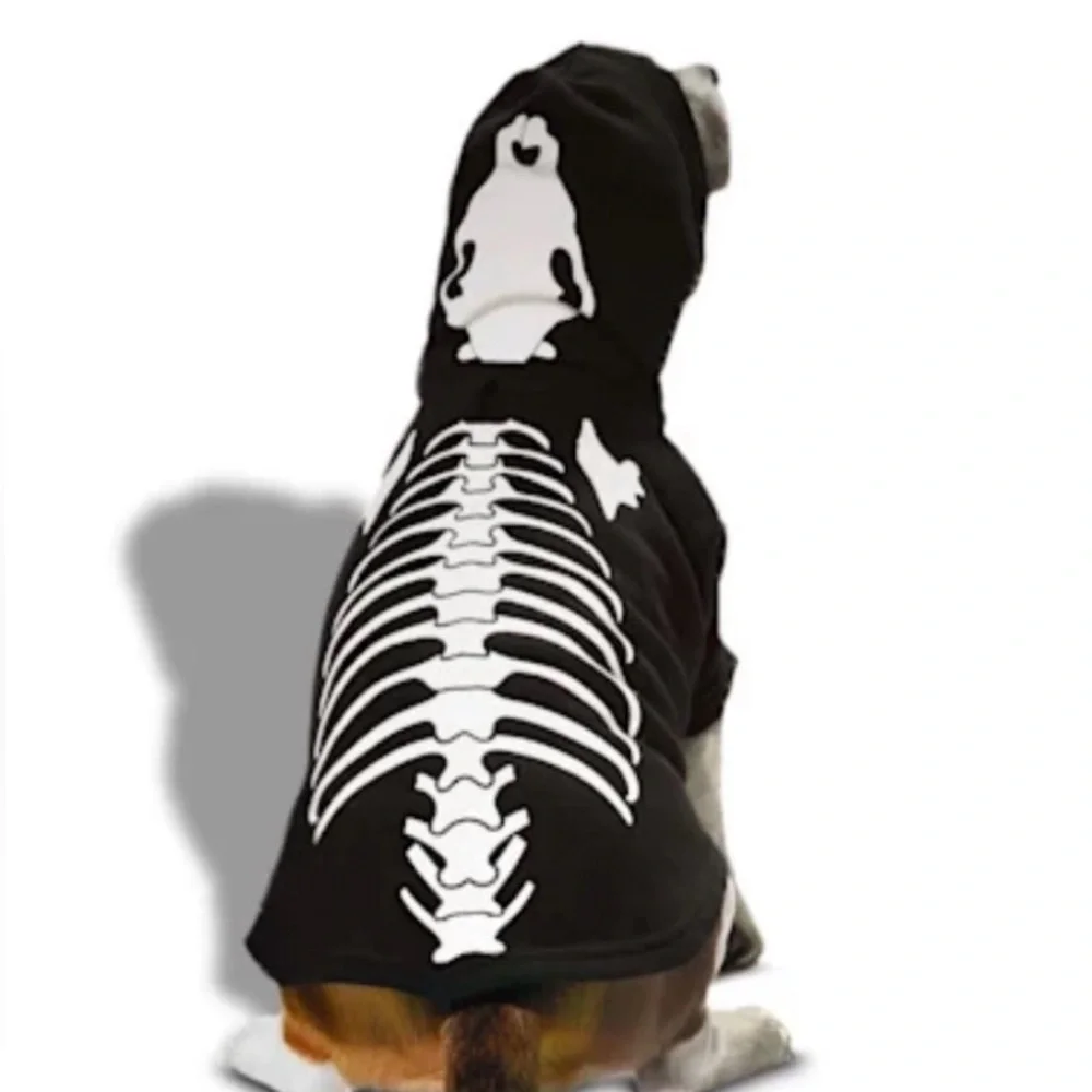 NWT- Petco ‘Bootique’ Skeleton Dog Hoodie Jacket